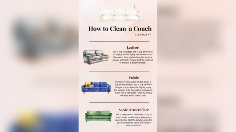 How to Clean Any Couch Expert Tips for a Fresh and Spotless Sofa